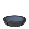 Mepal Cirqula Bento Bowl 3-vaks Kunststof Nordic Black -Keukengerei Winkel 106219041100 mepal bento bowl cirqula 250 250 500 ml nordc black hr