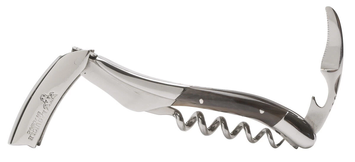 Laguiole En Aubrac Kelnersmes 12 Cm Hoorn Donkerbruin 3 Laguiole En Aubrac Kelnersmes 12 Cm Hoorn Donkerbruin