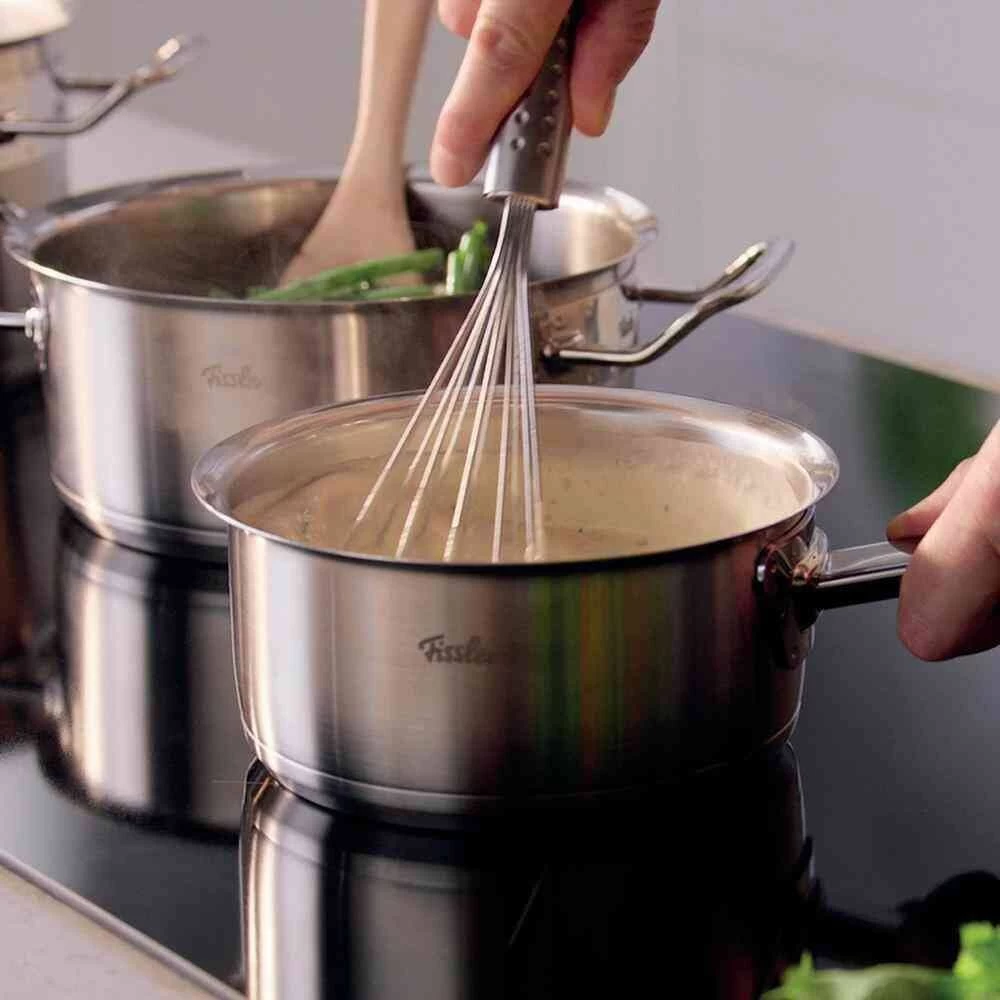 Fissler Original Profi Pannenset Met Steelpan En Lage Kookpan Rvs 5-delig 5 Fissler Original Profi Pannenset Met Steelpan En Lage Kookpan Rvs 5-delig - Afbeelding 3