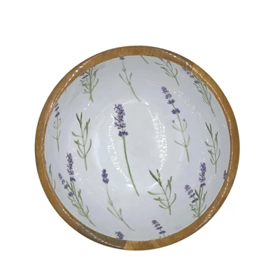 By Room Schaal Rond ø 25 Cm Mangohout Lavender 3 By Room Schaal Rond ø 25 Cm Mangohout Lavender