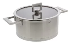 Cristel Strate Kookpan Met Glazen Deksel ø 24 Cm Rvs