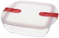 Pyrex Cook & Heat Vierkante Ovenschaal Met Deksel 2.2 L Glas