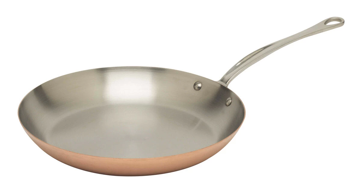 Mauviel M'150S Koekenpan ø 30 Cm Koper Rvs Handgreep 3 Mauviel M'150S Koekenpan ø 30 Cm Koper Rvs Handgreep