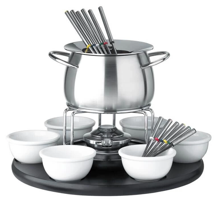 Spring Carousel Fondueset 6-persoons Rvs 22-delig 3 Spring Carousel Fondueset 6-persoons Rvs 22-delig
