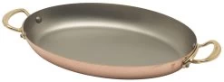 Mauviel M'150B Ovale Serveerpan ø 45 Cm Koper Bronzen Greep