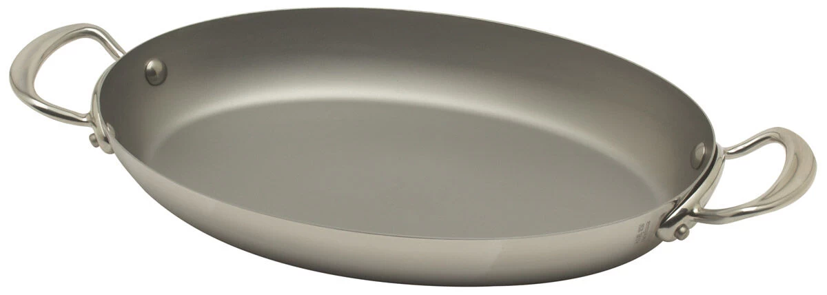 Mauviel M'Cook Serveerpan Ovaal ø 30 Cm Rvs Lichte Greep 3 Mauviel M'Cook Serveerpan Ovaal ø 30 Cm Rvs Lichte Greep