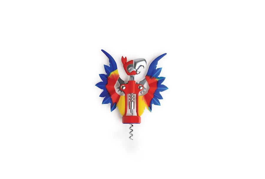 Ototo Pinot Kurkentrekker Papegaai Metaal/silicone 3 Ototo Pinot Kurkentrekker Papegaai Metaal/silicone - Afbeelding 2