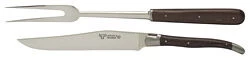 Laguiole En Aubrac Trancheerset Wengéhout Bruin 2-delig 3 Laguiole En Aubrac Trancheerset Wengéhout Bruin 2-delig