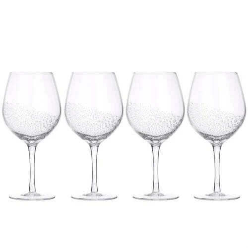 Broste Copenhagen Bubble Witte Wijnglas 350 Ml Glas 4-delig 3 Broste Copenhagen Bubble Witte Wijnglas 350 Ml Glas 4-delig