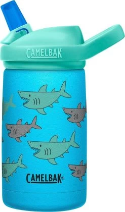 Camelbak Eddy+ Kids Vacuum Insulated Drinkfles 350 Ml Rvs School Of Sharks