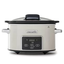 Crock-Pot Digital Slowcooker Met Klapdeksel 3,5 Liter Beige