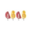Lekue Lékué Fun & Sun Ijsvorm Watermeloen Ananas Silicone Rood 4 Stuks -Keukengerei Winkel foremki do lodow na patyku tropical xl zestaw 4 szt