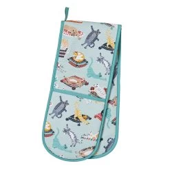 Ulster Weavers Kitty Cats Lange Pannenlap Katoen Blauw