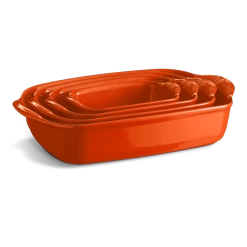 Emile Henry Rechthoekige Ovenschaal 42 X 27 Cm Keramiek Toscane -Keukengerei Winkel large rectangular oven dish 3 1