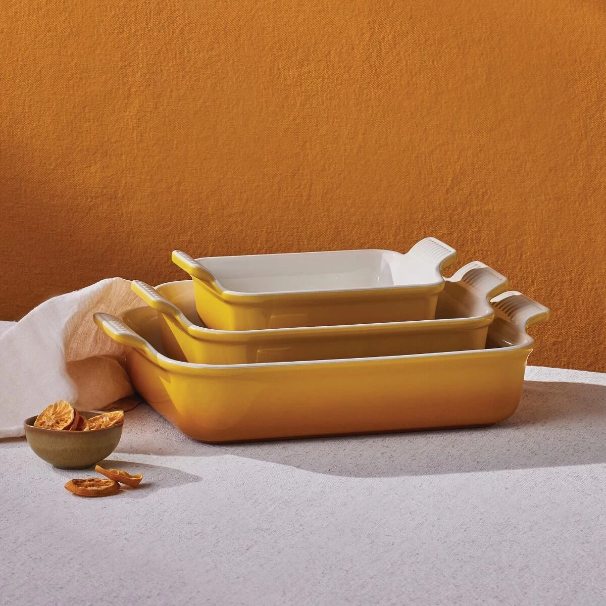 Le Creuset Rechthoekige Ovenschaal 26 X 19 Cm Aardewerk Nectar - Afbeelding 5
