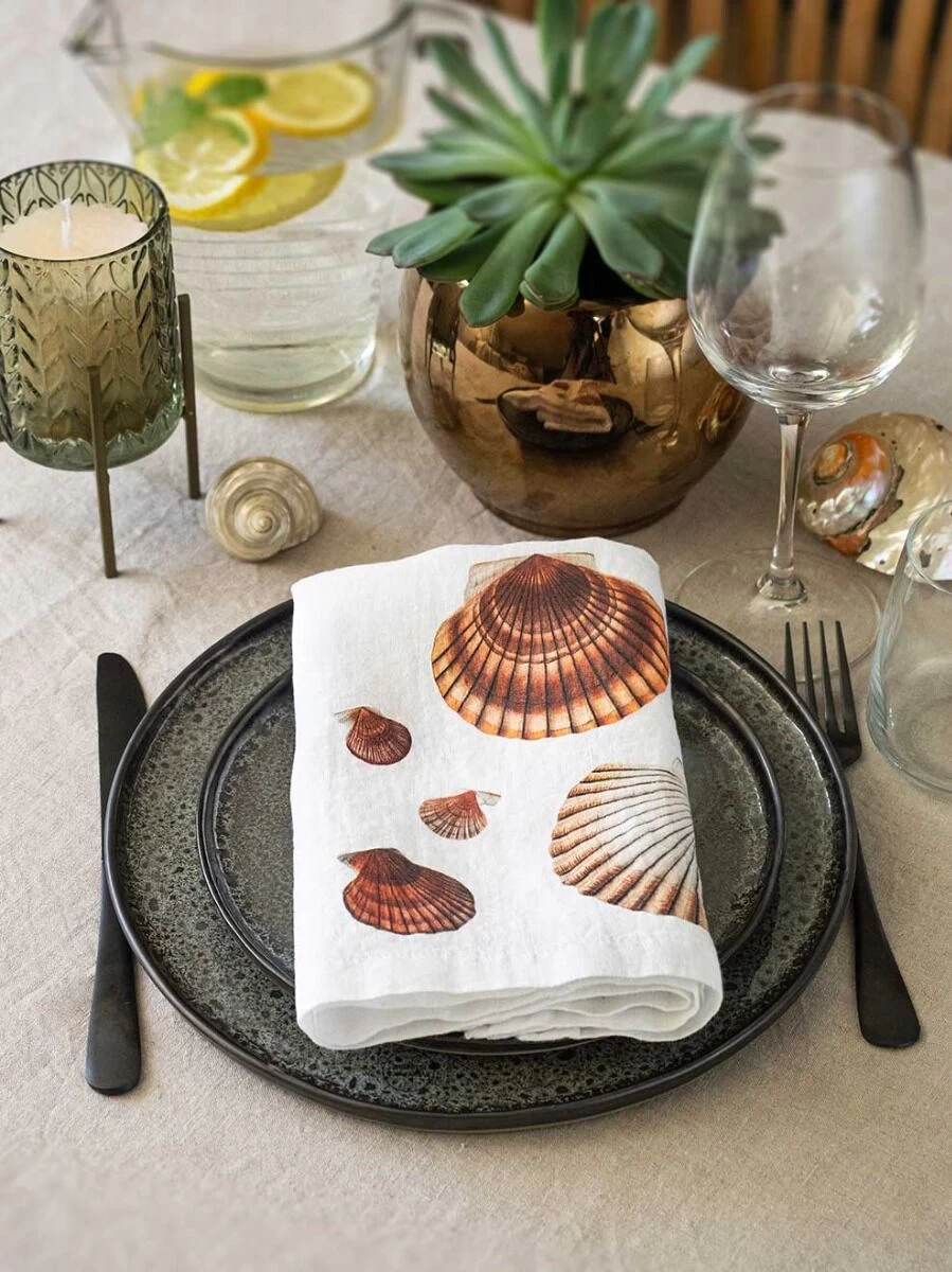 Oldenhof Sea Animals Servet 45 X 45 Cm Linnen 6 Stuks 5 Oldenhof Sea Animals Servet 45 X 45 Cm Linnen 6 Stuks - Afbeelding 3