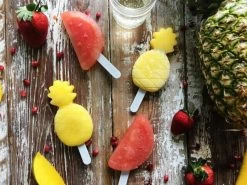 Lekue Lékué Fun & Sun Ijsvorm Watermeloen Ananas Silicone Rood 4 Stuks -Keukengerei Winkel s l640 1 1