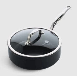 Greenpan Barcelona Pro Hapjespan Met Keramische Laag En Glasdeksel ø 30 Cm