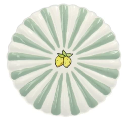 Oldenhof Citroen Coquille Ontbijtbord ø 20 Cm Aardewerk Groen