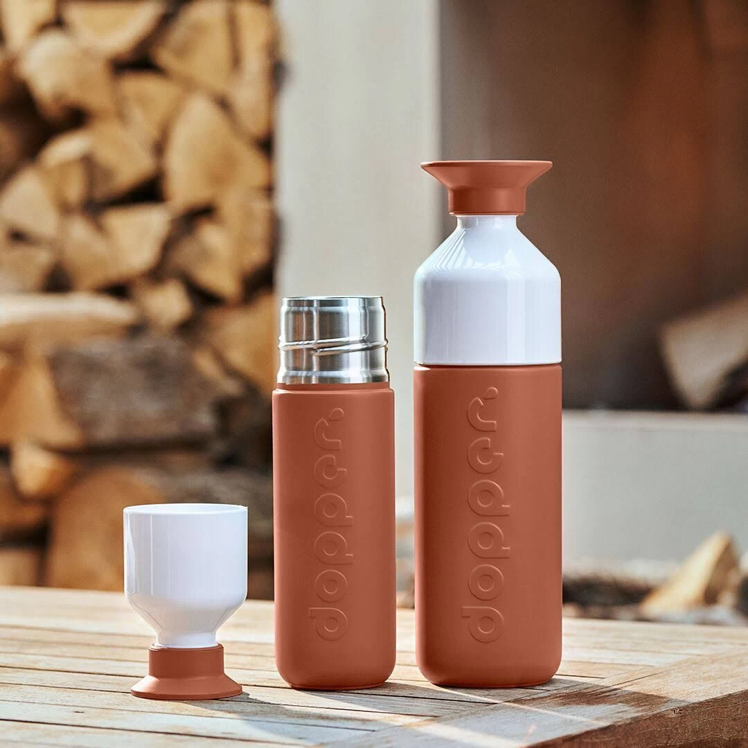 Dopper Insulated Drinkfles 350 Ml Rvs Terracotta Tide 6 Dopper Insulated Drinkfles 350 Ml Rvs Terracotta Tide - Afbeelding 4