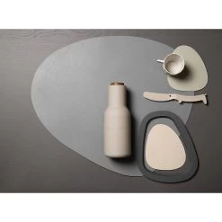 Finesse Skin Natur Pebble Placemat 40 X 46 Cm Leer Linen -Keukengerei Winkel skin nature 4 5