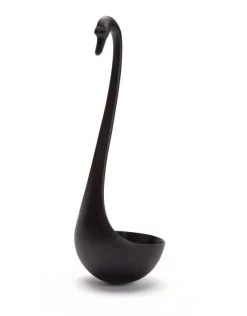 Ototo Swanky Drijvende Soeplepel 27,5 Cm Kunststof Zwart