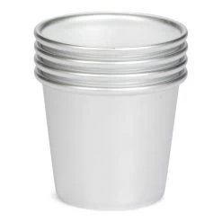 Patisse Timbaalvorm Ø 6 Cm Aluminium Grijs 4 Stuks