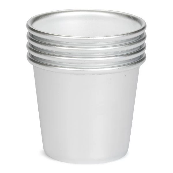 Patisse Timbaalvorm Ø 6 Cm Aluminium Grijs 4 Stuks 3 Patisse Timbaalvorm Ø 6 Cm Aluminium Grijs 4 Stuks