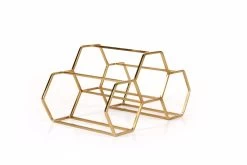 XLBoom Pico Wijnrek Voor 3 Flessen Ijzer Messing