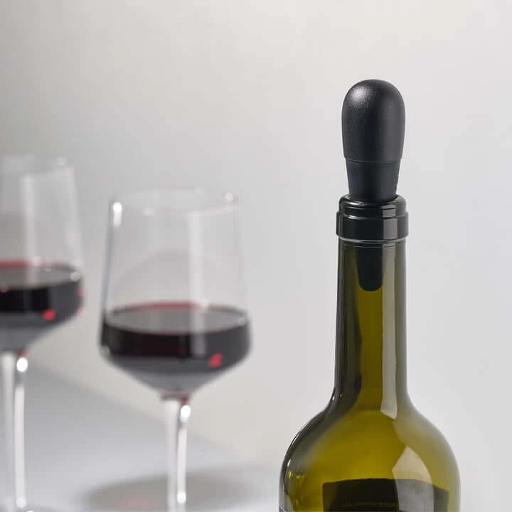 Zone Denmark Egg Wijnstop 6,4 Cm Kunststof Zwart 4 Zone Denmark Egg Wijnstop 6,4 Cm Kunststof Zwart - Afbeelding 2